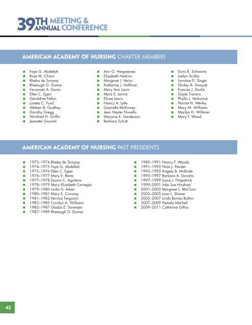 ONSITE PROGRAM - American Academy of Nursing