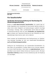 Für Gesellschafter-Geschäftsführer - Schneider - Strittmatter ...