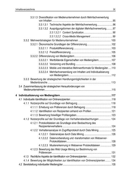 Individualisierung und mobile Dienste am Beispiel der Medienbranche