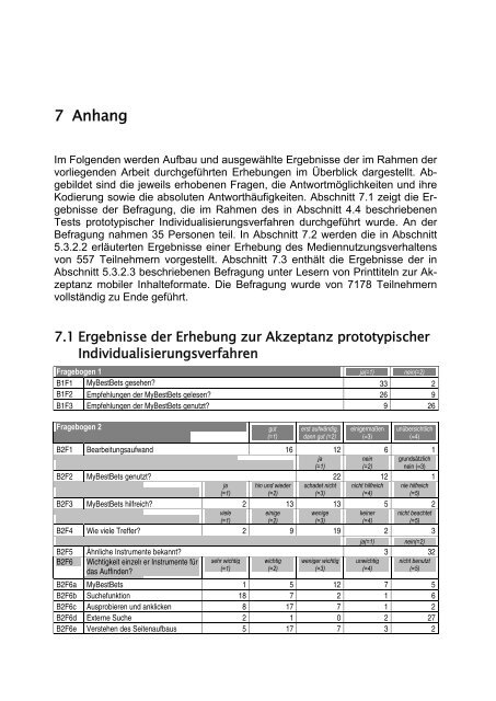 Individualisierung und mobile Dienste am Beispiel der Medienbranche