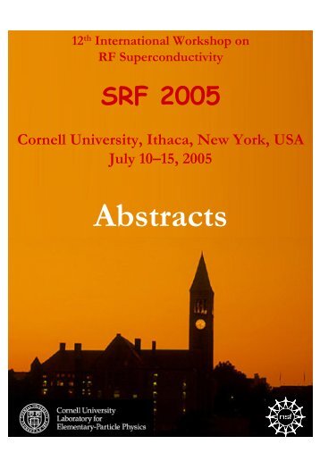 Abstract Brochure - LEPP - Cornell University