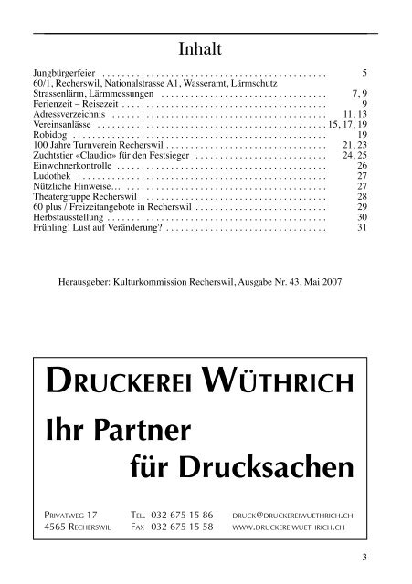 Dorfblatt Mai 2007