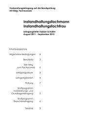 Instandhaltungsfachmann Instandhaltungsfachfrau