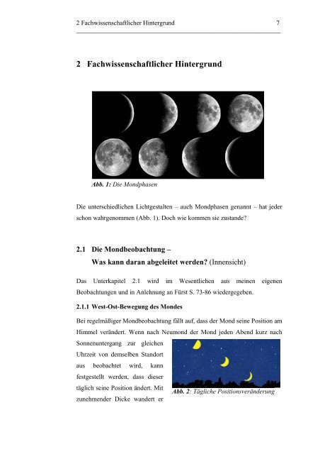 Der Mond im Sachunterricht - Didaktik der Physik