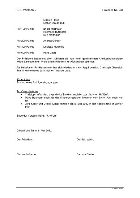 14.04.2012 Protokoll der Generalversammlung - Online beim ESC ...