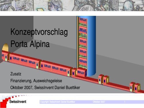 Konzeptvorschlag Porta Alpina - SwissInvent