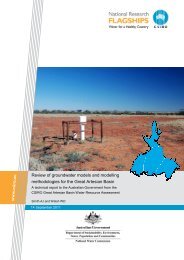 Review of groundwater models and modelling methodologies for the ...