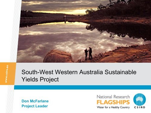 South-west Western Australia Sustainable Yields Project, Water