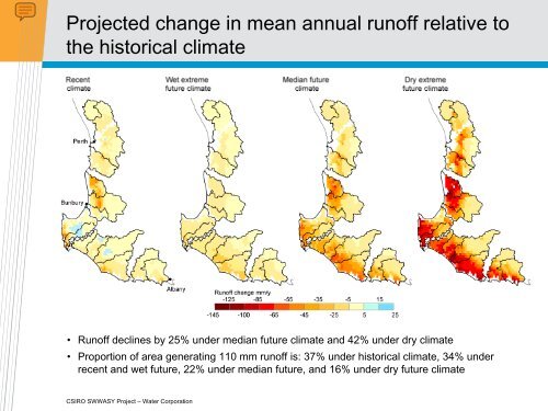 South-west Western Australia Sustainable Yields Project, Water