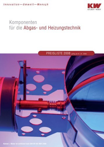 Komponenten für die Abgas- und Heizungstechnik - Kutzner+Weber