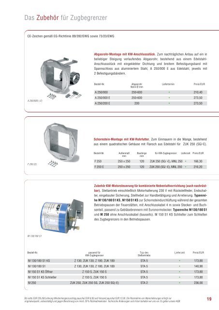Komponenten für die Abgas- und Heizungstechnik - Kutzner+Weber