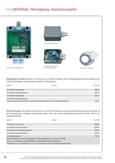 Komponenten für die Abgas- und Heizungstechnik - Kutzner+Weber