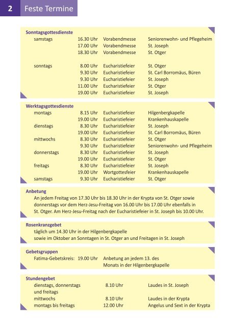 50 Jahre St.-Joseph-Kirche Taufbaum 2011-2012 - St. Otger