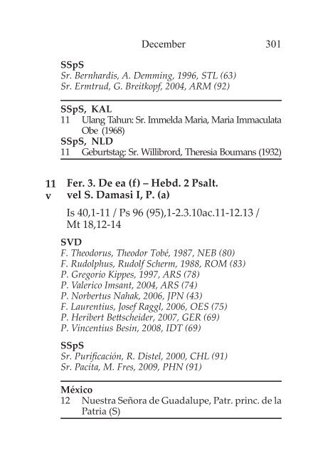 ORDO DIVINI OFFICII - Congregación del Verbo Divino