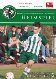 14. Heimspiel FC Hagen/Uthlede - FC Land Wursten