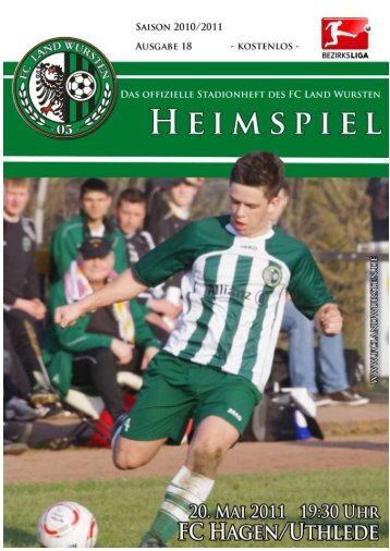 14. Heimspiel FC Hagen/Uthlede - FC Land Wursten