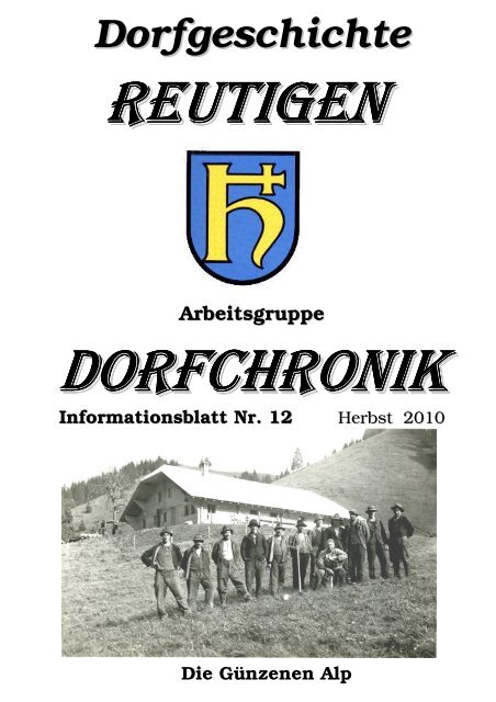 Dorfgeschichte - Gemeinde Reutigen