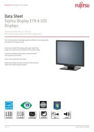 Data Sheet Fujitsu Display E19-6 LED Displays - Dr. Vogt GmbH