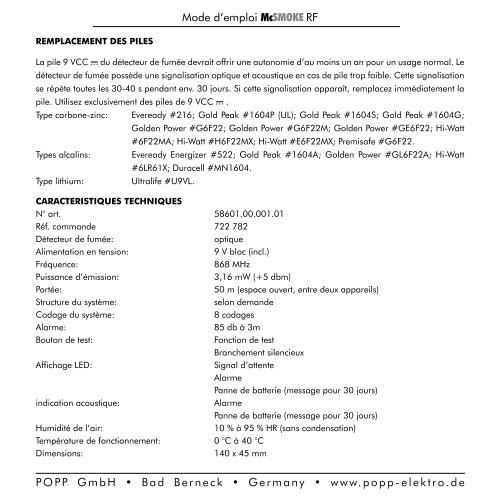 McSMOKE RF Gebrauchsanweisung Ã¢ÂÂ¢ Instruction ... - Dr. Vogt GmbH