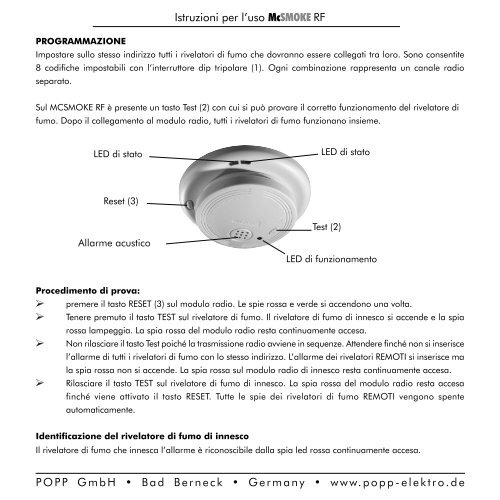 McSMOKE RF Gebrauchsanweisung Ã¢ÂÂ¢ Instruction ... - Dr. Vogt GmbH