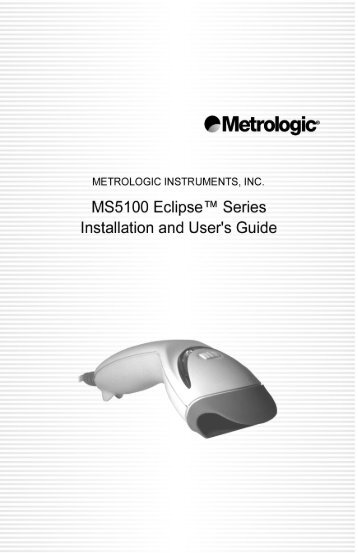 MS5100 Eclipse Series - Metrologic-Shop.de