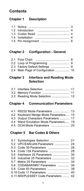 CCD-BARCODE SCANNER Programming Manual - Dr. Vogt GmbH