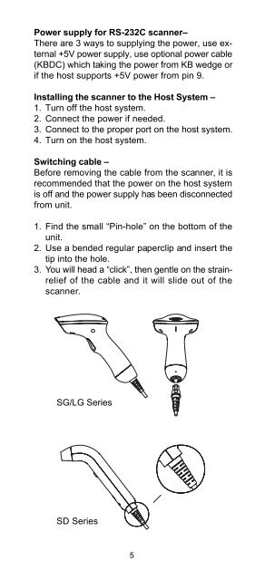 CCD-BARCODE SCANNER Programming Manual - Dr. Vogt GmbH