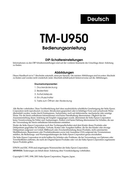 TM-U950 (.PDF) - FTP - Epson