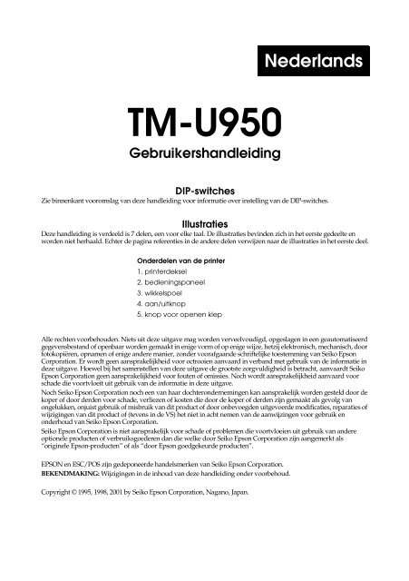 TM-U950 (.PDF) - FTP - Epson