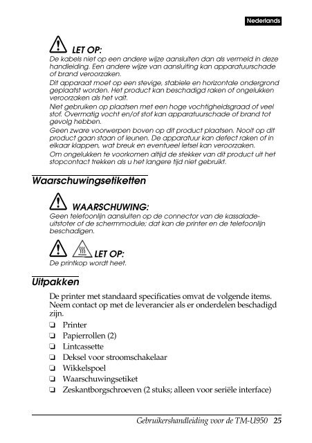 TM-U950 (.PDF) - FTP - Epson