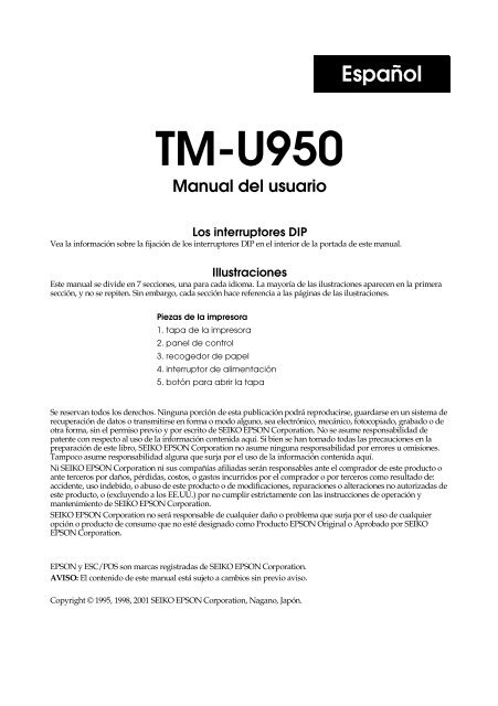 TM-U950 (.PDF) - FTP - Epson