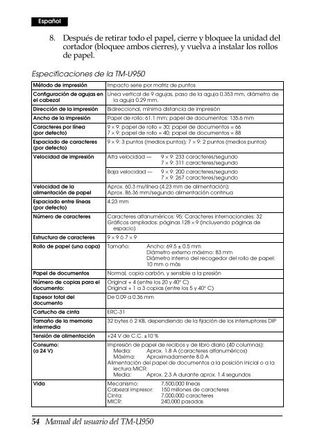 TM-U950 (.PDF) - FTP - Epson