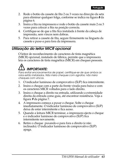 TM-U950 (.PDF) - FTP - Epson