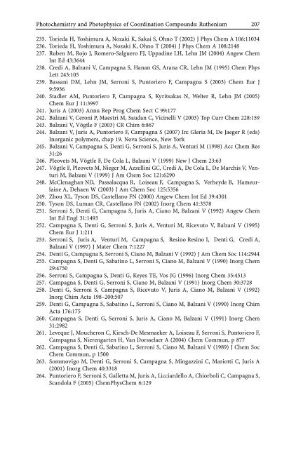 Photochemistry and Photophysics of Coordination Compounds