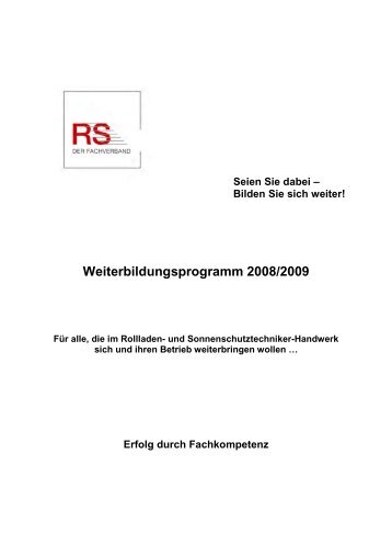 Die RS-Unternehmerakademie - Bundesverband Rollladen + ...
