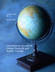 International Journal of Choice Theory® and Reality ... - CTRTJournal