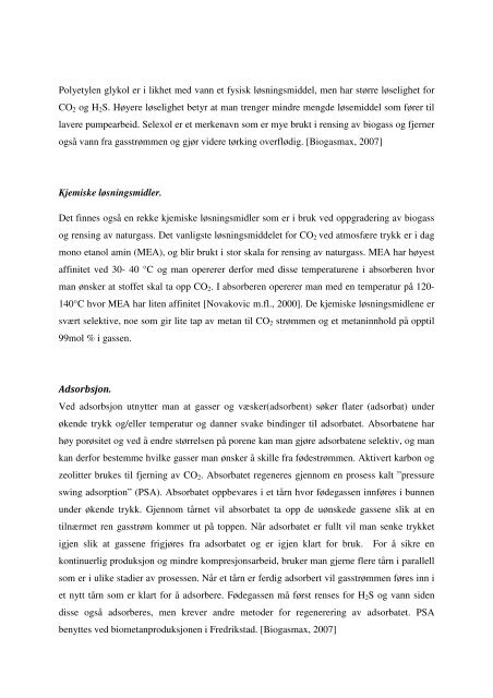 Potensialet for produksjon og bruk av biogass som - NTNU