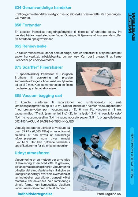 Brugsvejledning og produktkatalog - WEST SYSTEM Epoxy