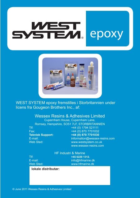 Brugsvejledning og produktkatalog - WEST SYSTEM Epoxy