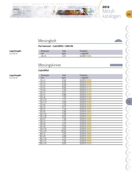 Metall katalogen - Astrup AS