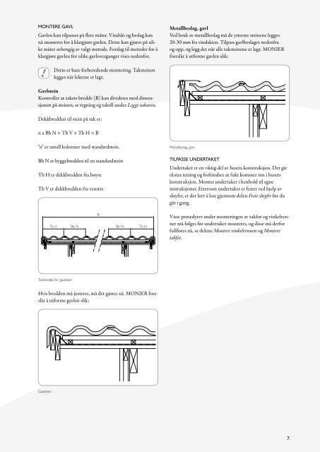 Leggeanvisning tegl- og betongtakstein - Monier
