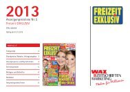 FREIZEIT EXKLUSIV - WAZ ZEITSCHRIFTEN MARKETING GmbH ...