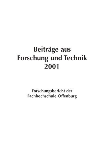 FH Offenburg 2002/4 - an der Hochschule Offenburg