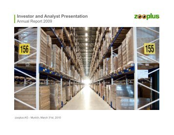 Investor and Analyst Presentation - zooplus AG
