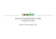 Company Presentation November 2009.pdf - zooplus AG