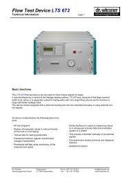 Flow Test Device LTS 673 (PDF) - Dr. Wiesner