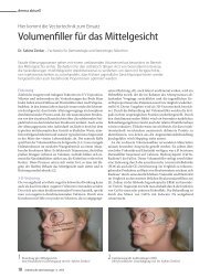 Volumenfiller für das Mittelgesicht - Dr. Zenker Dermatologie