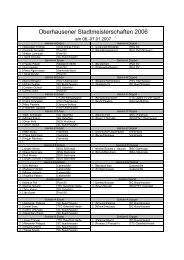 Oberhausener Stadtmeisterschaften 2006 - Tischtennis Fachschaft ...