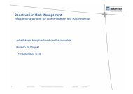 Construction Risk Management Risikomanagement für ... - BWI-Bau