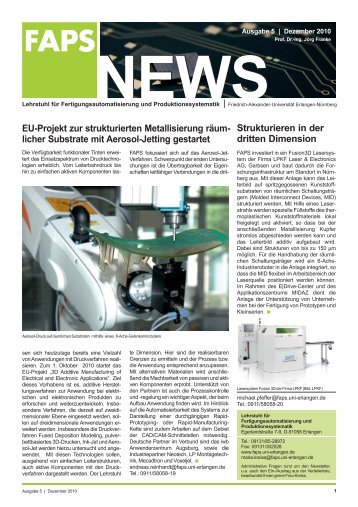 Ausgabe 5 - FAPS News 12